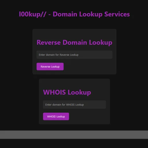 l00kup// - Domain Lookup Services